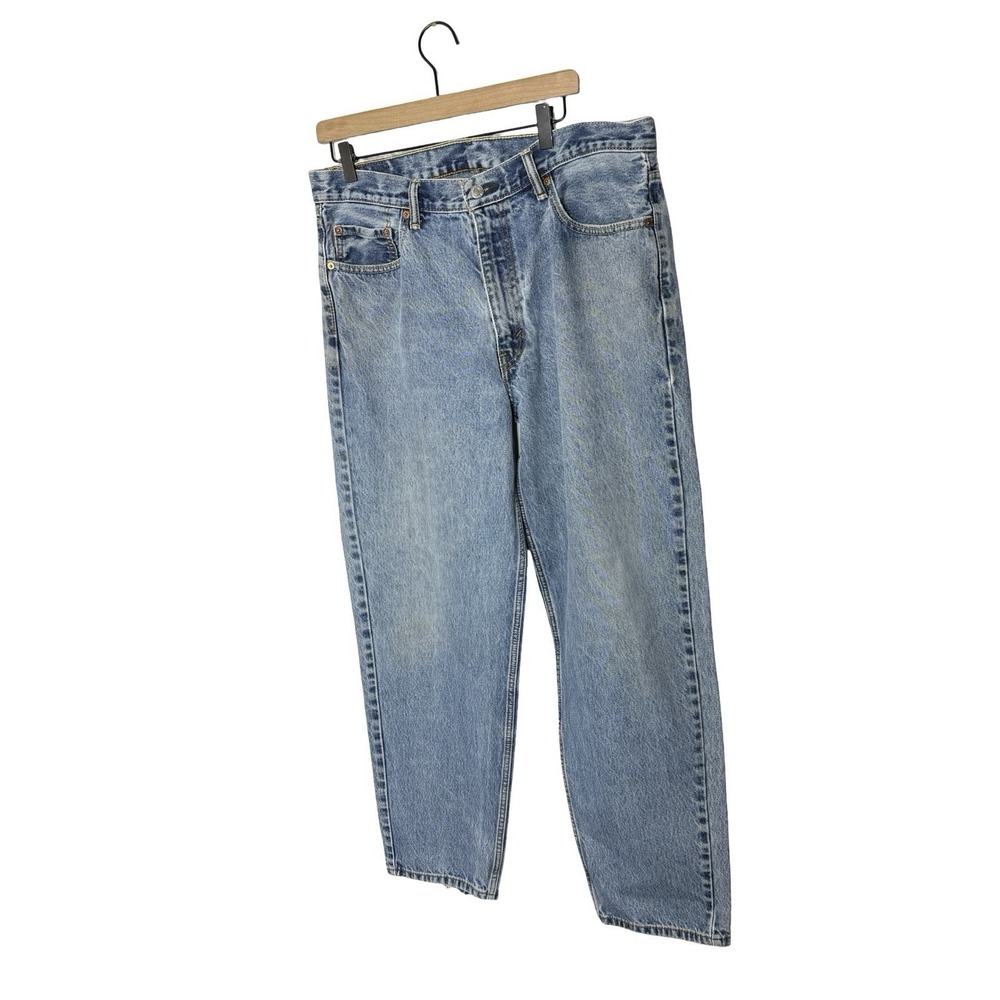 Men's Levis 562 Blue Denim Jeans Size 36x34‎ Straight Comfort fit